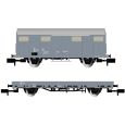 HN6716 N Wagenset mit Dienstwagen und Flachwagen, FS, Ep. V Thumbnail 1
