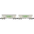 HN6732 N 2er Set Getreidesilowagen, SNCF, Ep. IV-V 'TRANSCEREALES' Thumbnail 1