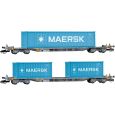 HN9765 TT 2er Set Containertragwagen 2 x 20', 1 x 40', Novatrans, Ep. VI Thumbnail 1