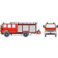 4036 H0 Ford Cargo 1320 - LF 16 - Neutral Feuerrot RAL 3000 Thumbnail 1