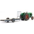 387.706 H0 Deutz D30 Obstgartentraktor mit Anhänger Thumbnail 2