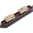 18146 TT Niederbordwagen Res 3936, DR, Ep. IV, beladen mit zwei LKW Robur 1801 Thumbnail 5