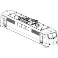 ET51959-08 H0 Gehäuse komplett (ohne Stromabnehmer)