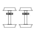 ET59740-38 H0 DC-Radsatz ohne Haftreifen (2 Stück)