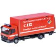 099226 H0 Mercedes-Benz Atego 13 Koffer-LKW mit Ladebordwand. FW Frankfurt/GW-Öl Thumbnail 1