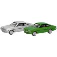 066938 N 2er Set Opel Manta B, silber und signalgrün