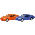 066945 N 2er Set Porsche 911, gulforange und maritimblau