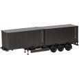 747240 H0 Containerauflieger 3achs mit 2 x 20ft. Container "Bundeswehr" Thumbnail 1