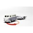 500504167 H0 VW T1 Bus Kastenwagen inkl. Autoanhänger mit Fernsteuerung Thumbnail 4