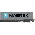 96010105 H0 Containertragwagen Sggnss, Rhein-Cargo, Ep. VI 'msc, MAERSK' Thumbnail 3