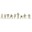 16623 H0 Soldaten in Ausgehuniform, US Army, ab 1942, 9 unbemalte Figuren Thumbnail 1