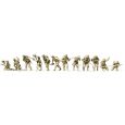 72548 US-Luftlandetruppen, D-Day 1944, 12 unbemalte Figuren (1:72)
