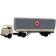 22220 TT IFA W50 Sattelzug, Pritsche/ Plane, DRK- Präsidium- Hilfszug