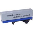 31602-1 TT Sattelauflieger HLS 100.02, Pritsche/Plane, blau/grau