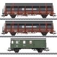 Märklin 46569 H0 3er Set Rungenwagen mit Begleitwagen, DB, Ep. IV