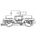 ET57210-60 H0 AC-Getriebe komplett mit Drehgestell + Radsatz bedruckt