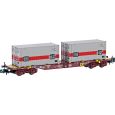 H23201 N Containerwagen Sgjkkmms 699, DB, Ep. IV 'DB/TFG'