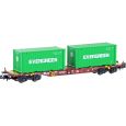 H23204 N Containerwagen Sgjkkmms 699, DB, Ep. IV 'Evergreen'