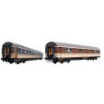 HE4045 H0 2er Set Personenwagen BBL-9600 + DDE-10400, RENFE, Ep. IV