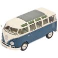 450787400 VW T1 Samba Bus, blau/weiß, DieCast (1:32) Thumbnail 1