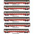 MW2109DC H0 6er Set Personenwagen EW III, Airport Express, SBB, Ep. IV-V, AC