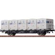 49137 H0 Behältertragwagen BTmms58, mit Ekrt 212 "Bahlsen", DB, Ep. III Thumbnail 1