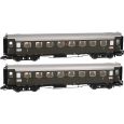 120179-2 TT 2er Set Personenwagen C4Ü Sa 07, DRG, Ep. II, mit Innenbeleuchtung Thumbnail 1