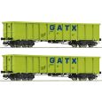6680054 TT 2er Set Offene Güterwagen Eanos GATX Ep.VI Thumbnail 1