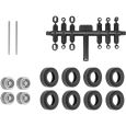 8439 H0 Nachrüst-Set Gummireifen für kibri Anhänger und Auflieger, Zwilling