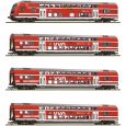 6210319 H0 4er Set Dppelstockwagen VVO DB AG Ep.VI DCC Thumbnail 1