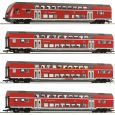 6220320 H0 4er Set DppelstockwagenDB AG Schwarzwaldbahn Ep.VI AC Thumbnail 1