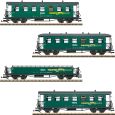 LGB 36363 + 36362 + 36370 + 32357 SDG Fichtelbergbahn Bistrowagen SET Thumbnail 1
