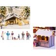 65610 Weihnachtsmarkt + 15926 6 Fig. u. Zubehör + 14394 Krippe mit Figuren Thumbnail 1
