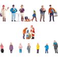 151648 Kinderweihnachtschor + 99600 Weihnachtsmann + 15926 Markt 6 Fig + Zubehör Thumbnail 1