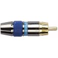 DAP RCA Plug   Gold Plated Blue Thumbnail 1