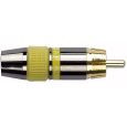 DAP RCA Plug   Gold Plated Yellow Thumbnail 1