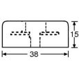 Adam Hall 4907 Gummifuß 38mm x 15mm Thumbnail 2