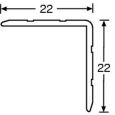 Adam Hall 6109 Aluminium-Kantenschutz 22 x 22mm Thumbnail 3