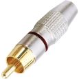 Cinch Stecker pro-Alu rot Thumbnail 1