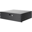Adam Hall 87403A Rack Schublade 3 HE Alu schwarz Thumbnail 1