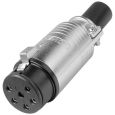Amphenol EP 6-Pol Stecker Female Metall Thumbnail 1