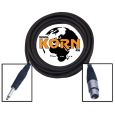 KORN Kabel Neutrik 3m XLR F/Mono-Klinke (Schw) Thumbnail 1
