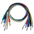 KORN Kabel Patchkabel stereo 6.3mm 0,6m 6-pack Thumbnail 1