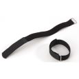 Kabelbinder Klettband mit Oese 16 x 1,6 cm Schw. Thumbnail 1