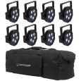 American DJ Mega Tripar Profile 8er Set Bag Bundle Thumbnail 1