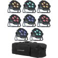 American DJ Mega Tripar Profile PLUS 8er Set Bag Bundle Thumbnail 1