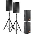 JBL EON 615 Aktive Lautsprecher + Stative + Schutzhüllen Set 1 Thumbnail 1