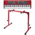 Clavia Nord Stage 2 EX HP76 + K&M 18810 MK2 Red Bundle Thumbnail 1