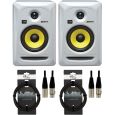 KRK RP5 ROKIT G3 SE Weiß Plug & Play 3 m Kabel Set Thumbnail 1