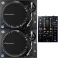 Pioneer DJ PLX-1000 Doppelpack + DJM-450 DJ Set Thumbnail 1